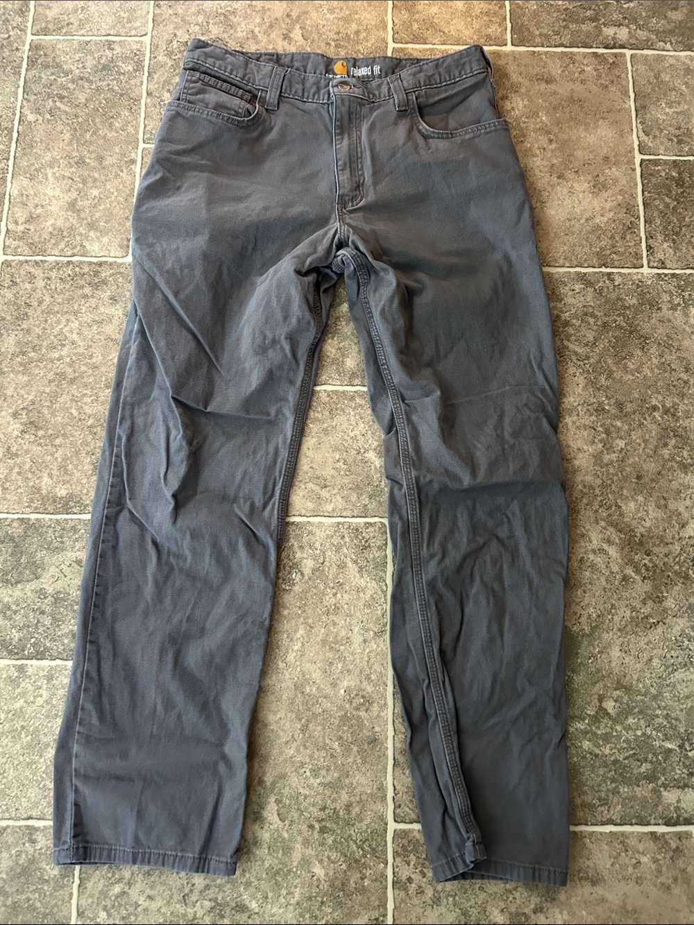 Carhartt Men’s Straight Work Jeans in Charcoal